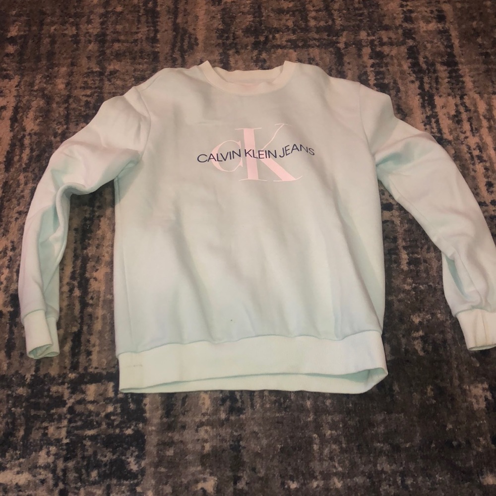 Calvin Klein blue crew neck